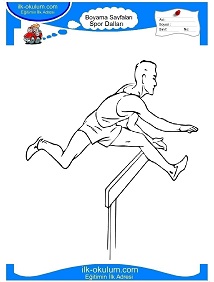 Çocuklar İçin Atletizm Boyama Sayfaları 